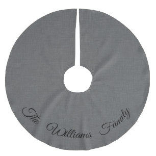 Personalized Grey Tree Skirt
