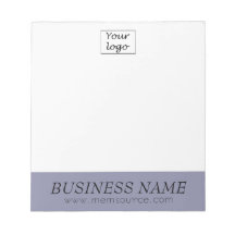 Personalized Grey Violet Store Gift Notepad