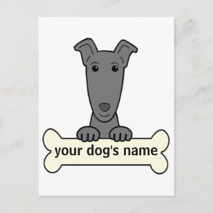 Personalized Greyhound Postcard