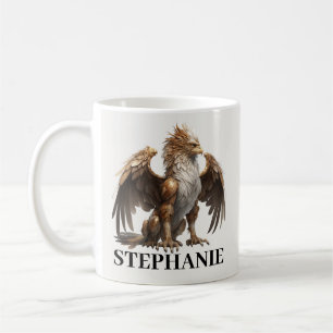 Personalized Griffin Gryphon fantasy Creature Coffee Mug