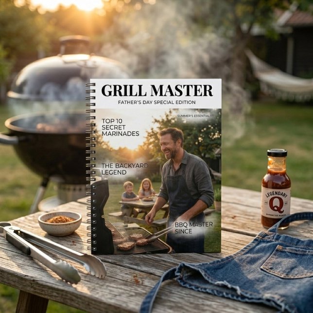 Personalized Grill Master Father’s Day   Notebook (Creator Uploaded)
