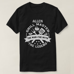 Personalized Grill Master Street Art T-Shirt