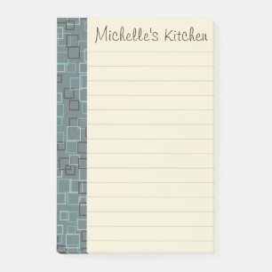 Personalized Grocery Kitchen Post It Notes Gift