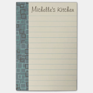 Personalized Grocery Kitchen Post It Notes Gift