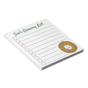 Personalized Grocery List Latke Potato Pancake Notepad