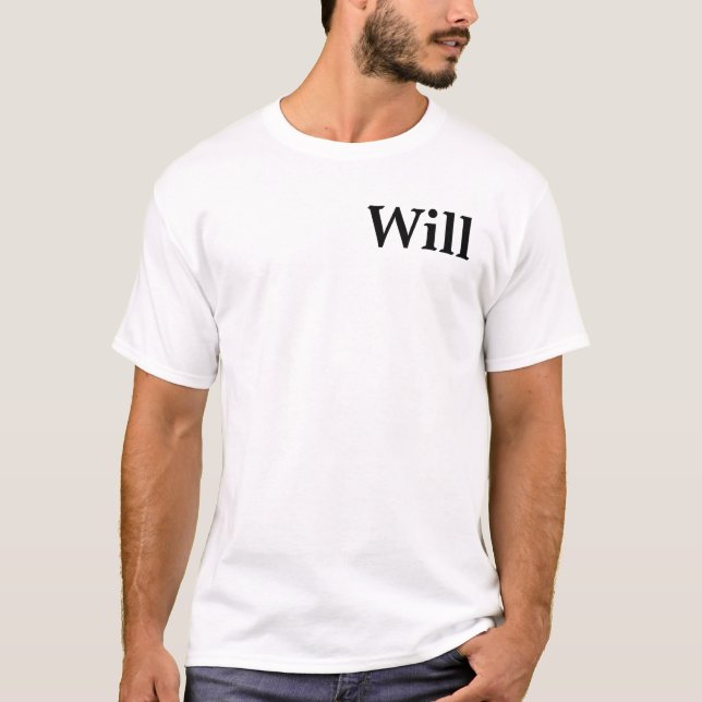 Personalized Groom Bachelor Party Gift T-Shirt (Front)