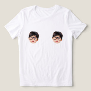 Personalized Groom Face Nips Baby Funny Bacheloret Tri-Blend Shirt