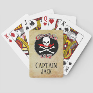 Personalized Groom's Crew Playing Cards