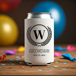 Personalized Groomsman Can Cooler