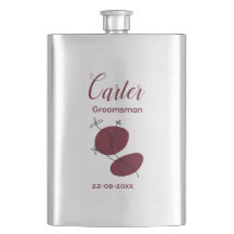 Personalized Groomsman Custom Name Flask