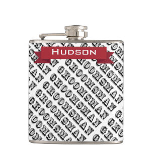Personalized Groomsman Flask