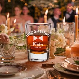 Personalized Groomsman Shot glass