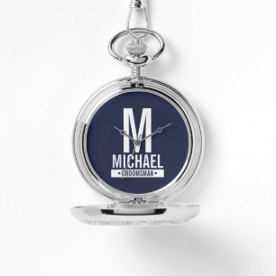 Personalized Groomsman's Monogram and Name Watch