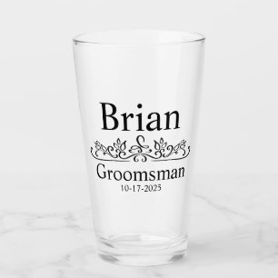Personalized Groomsmen Gifts, Custom juice Glasse Glass