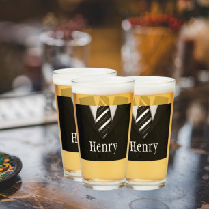 Personalized Groomsmen Suit Glass
