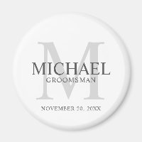 Personalized Groomsmen's name and monogram