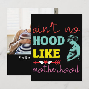 Personalized Growing A Human Pregnancy Announcemen Holiday Postcard