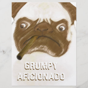 Personalized Grumpy AFICIONADO Puggy Cigar