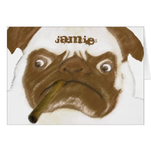 Personalized Grumpy AFICIONADO Puggy Cigar