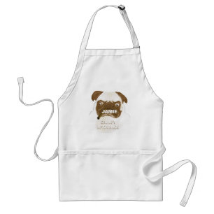 Personalized Grumpy AFICIONADO Puggy Cigar Standard Apron