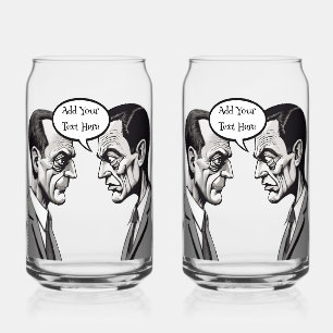 Personalized Grumpy Men Printed 16oz Can Glasses