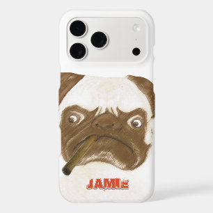 Personalized Grumpy Puggy with Cigar