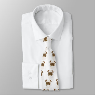 Personalized Grumpy Puggy with Cigar Tie