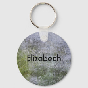 Personalized Grunge Stone Wall Texture Keychain