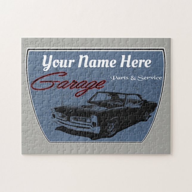 Personalized GTO Garage Jigsaw Puzzle (Horizontal)
