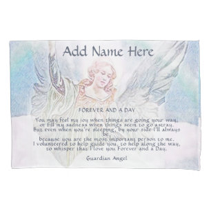Personalized Guardian Angel Blanket Pillowcase