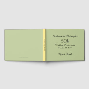 Personalized Guest Book 50th Anniversary Party