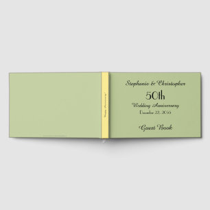 Personalized Guest Book 50th Anniversary Party