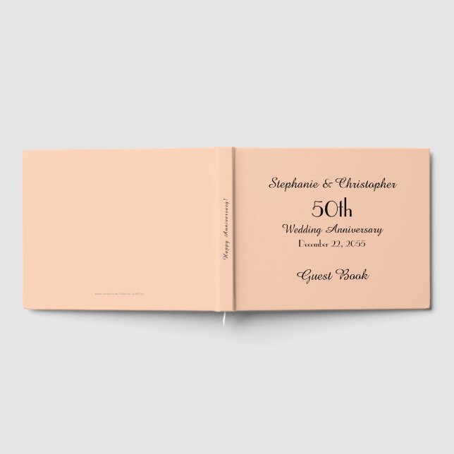 Personalized Guest Book 50th Anniversary Party (Full)