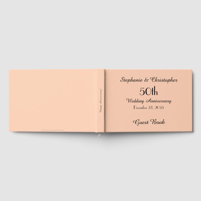 Personalized Guest Book 50th Anniversary Party (Full)