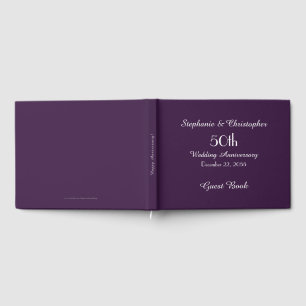 Personalized Guest Book 50th Anniversary Party
