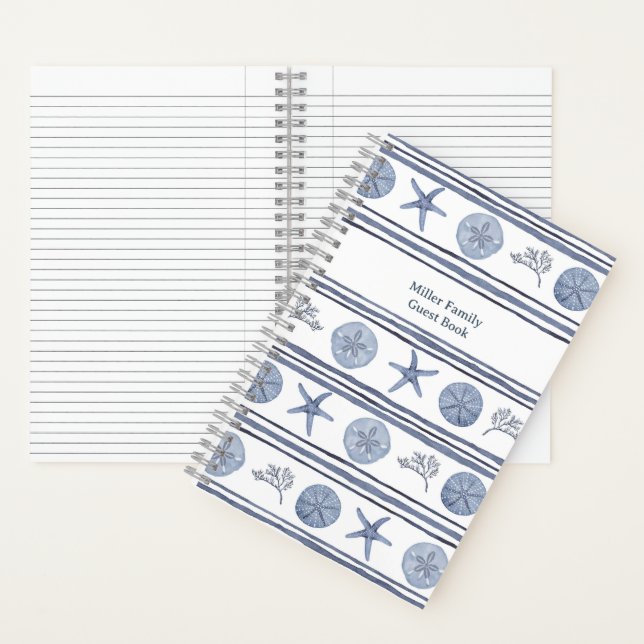 Personalized Guest Book - Beach Theme (Inside)