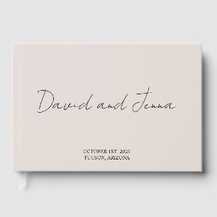 Personalized Guest Book, Custom Wedding Guestbook 