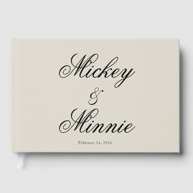 Personalized Guest Book with Custom Text and Photo (Front)