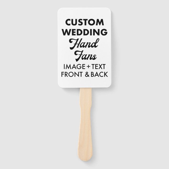Personalized Guest Favour Wedding Fans (10) (Front)