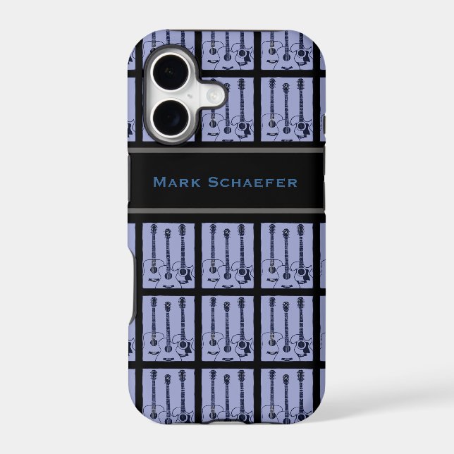 personalized guitar music pattern (Back)