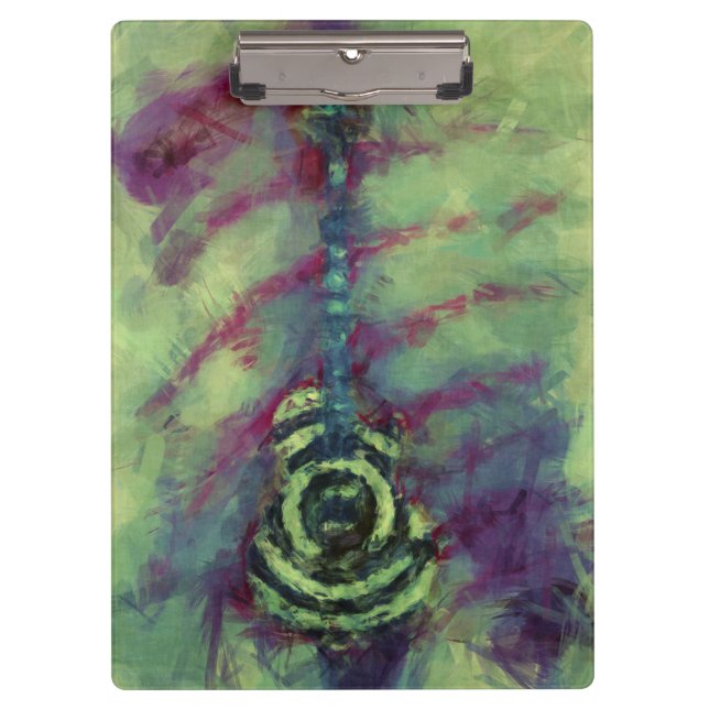Personalized Guitar Musican  Clipboard (Front)