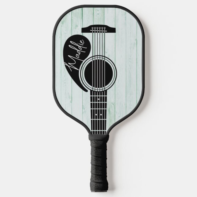 Personalized Guitar Strings Pickleball Paddle (Front)