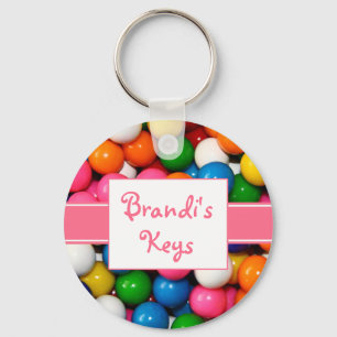 Personalized Gumballs Keychain