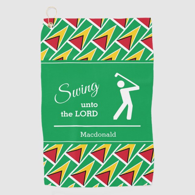 Personalized GUYANA Golf Towel (Front)