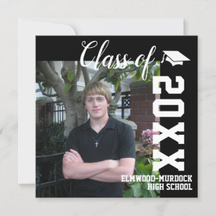 Personalized Guys High School Graduation Announcement