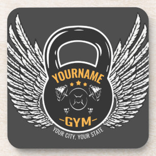 Personalized GYM Fitness Trainer Kettlebell  Coaster