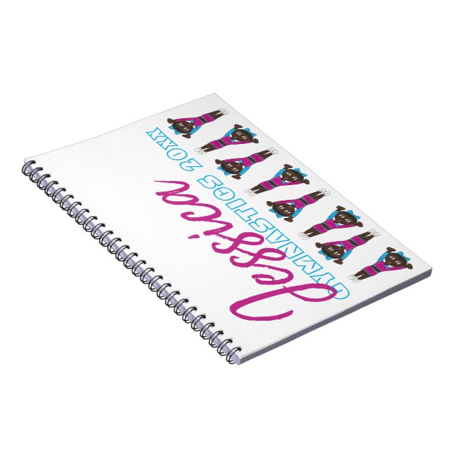Personalized Gymnast Gymnastics Tumbling Gym Coach Notebook (Right Side)