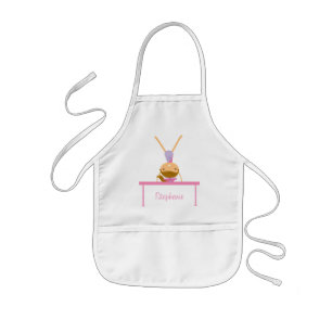 Personalized gymnastics balance beam kids apron