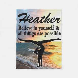 PERSONALIZED GYMNASTICS CUSTOM FLEECE BLANKET