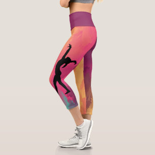 Personalized Gymnastics Gift   Add Your Name Capri Leggings